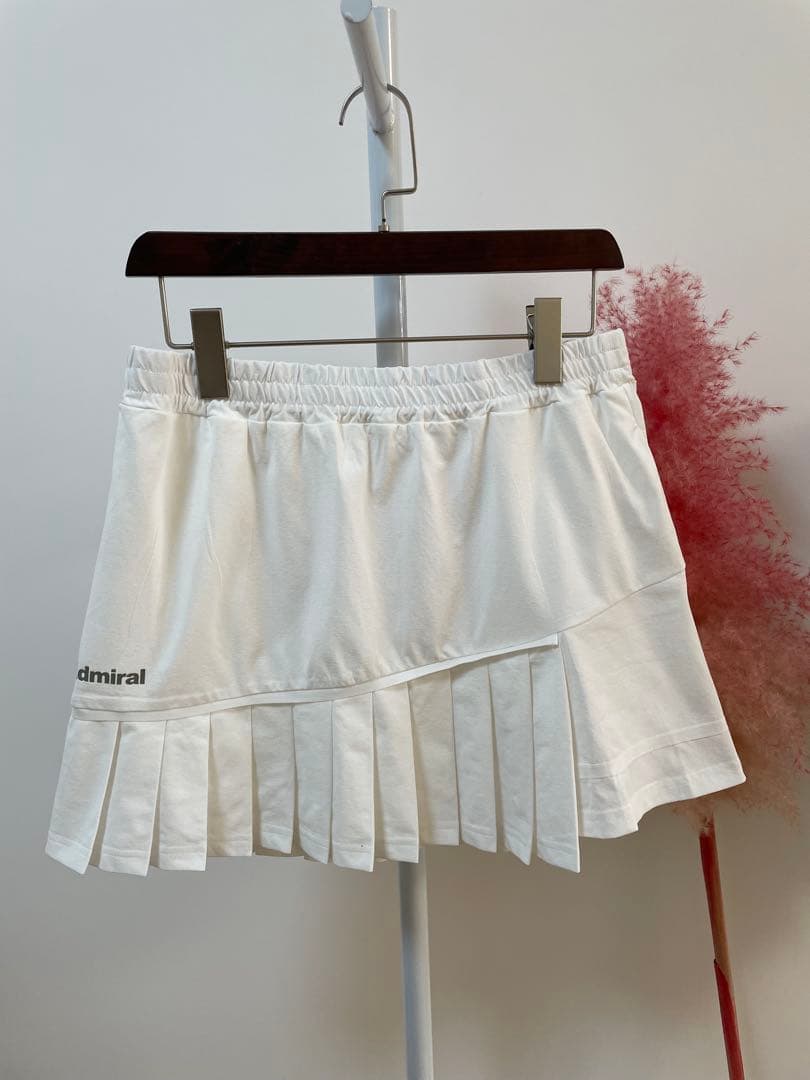 アドミラル新品紙タグ付き⭐️アシメプリーツスコートテニスウエアゴルフウエア