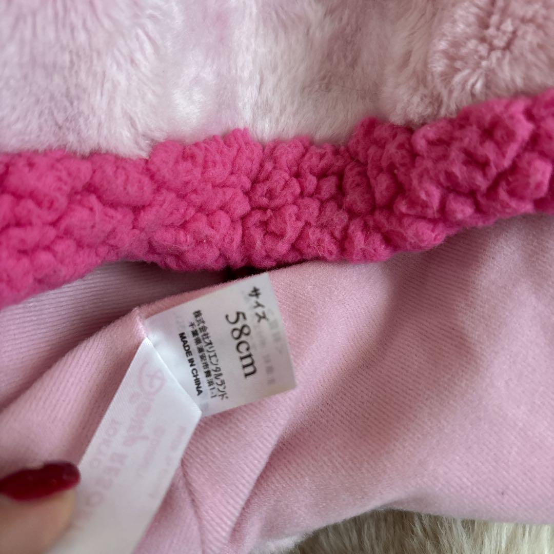 ミニービジュー付きピンク ファンキャップ