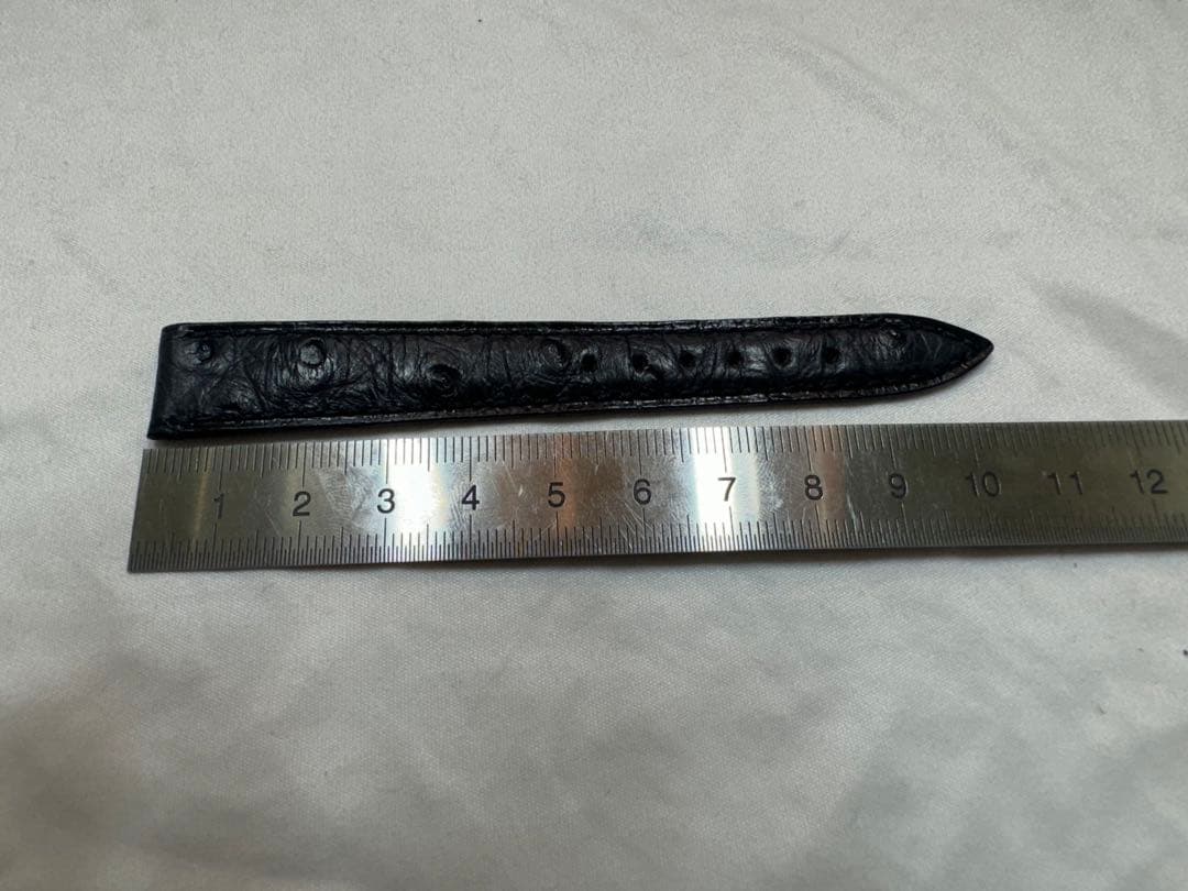 新品未使用品　ブランパン　オーストリッチ　革ベルト　レディス用　ネイビー