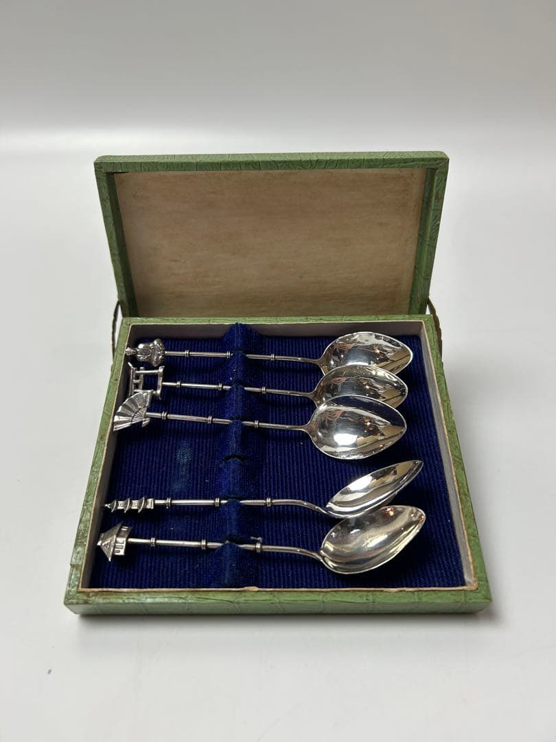 STERLING 950 ヴィンテージ　スプーンセット　5本　シルバー　箱付き