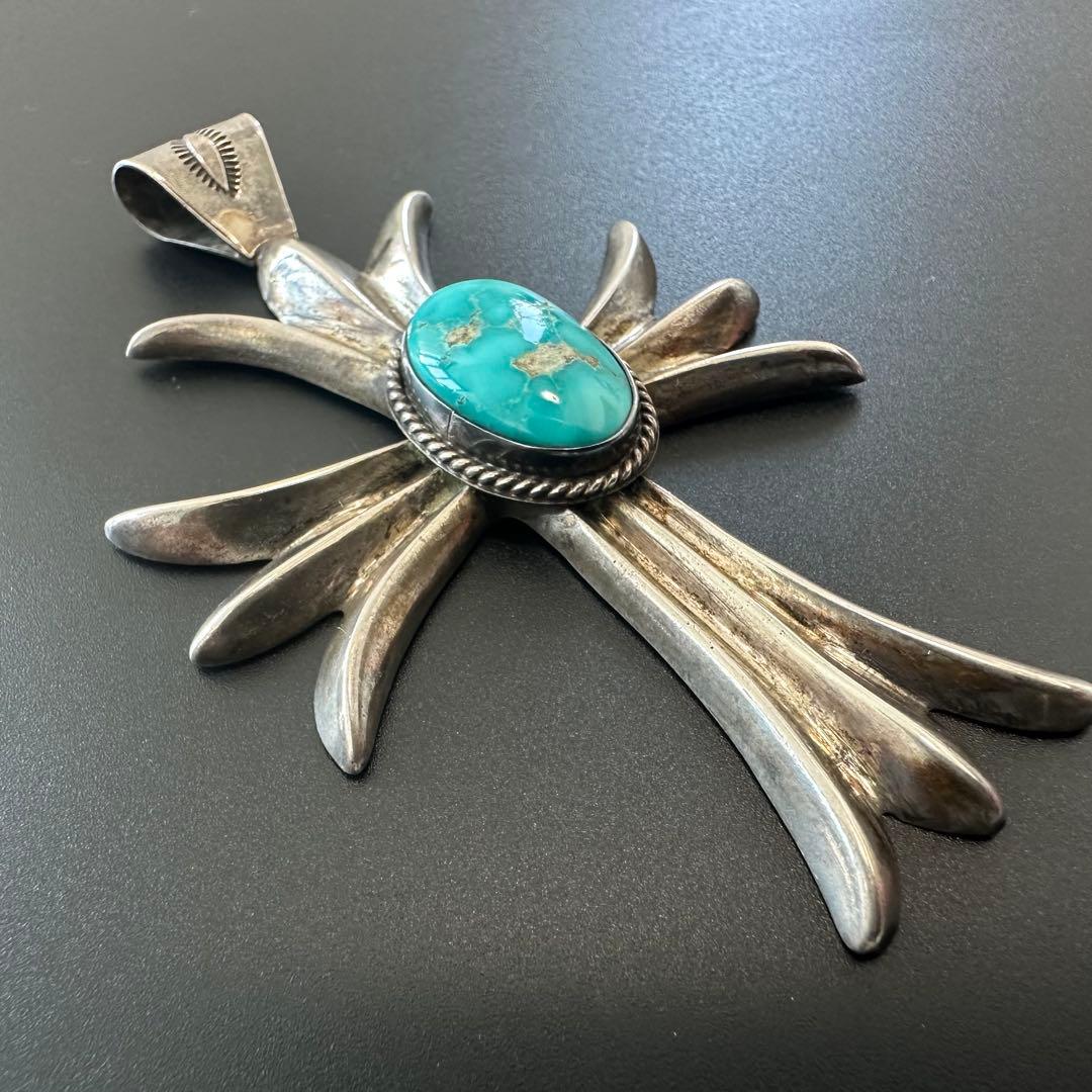 Navajo Harrison Bitsue ビッグクロス　ペンダントトップ