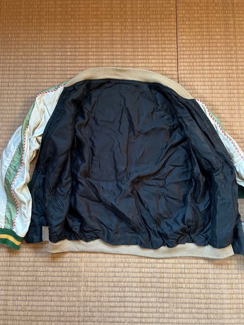 【完売品】東洋×ビームス　スカジャン　白熊×鷹　L