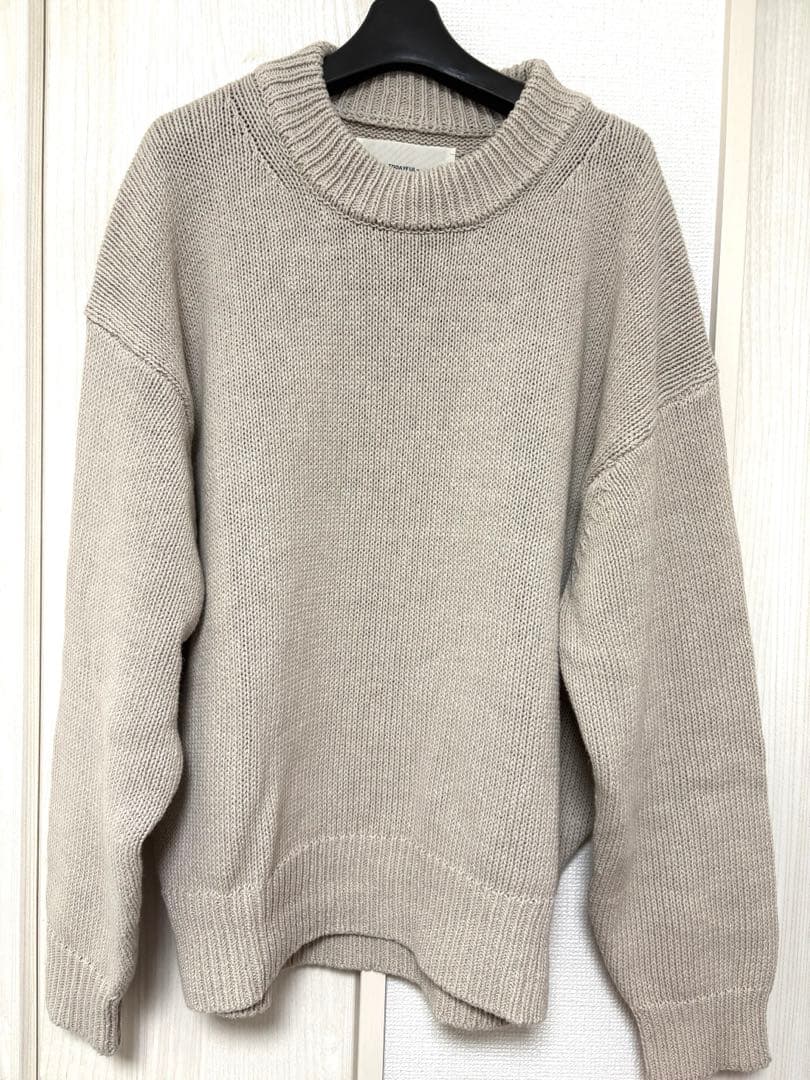 トゥデイフル　Roundhem Linen Knit ナチュラル