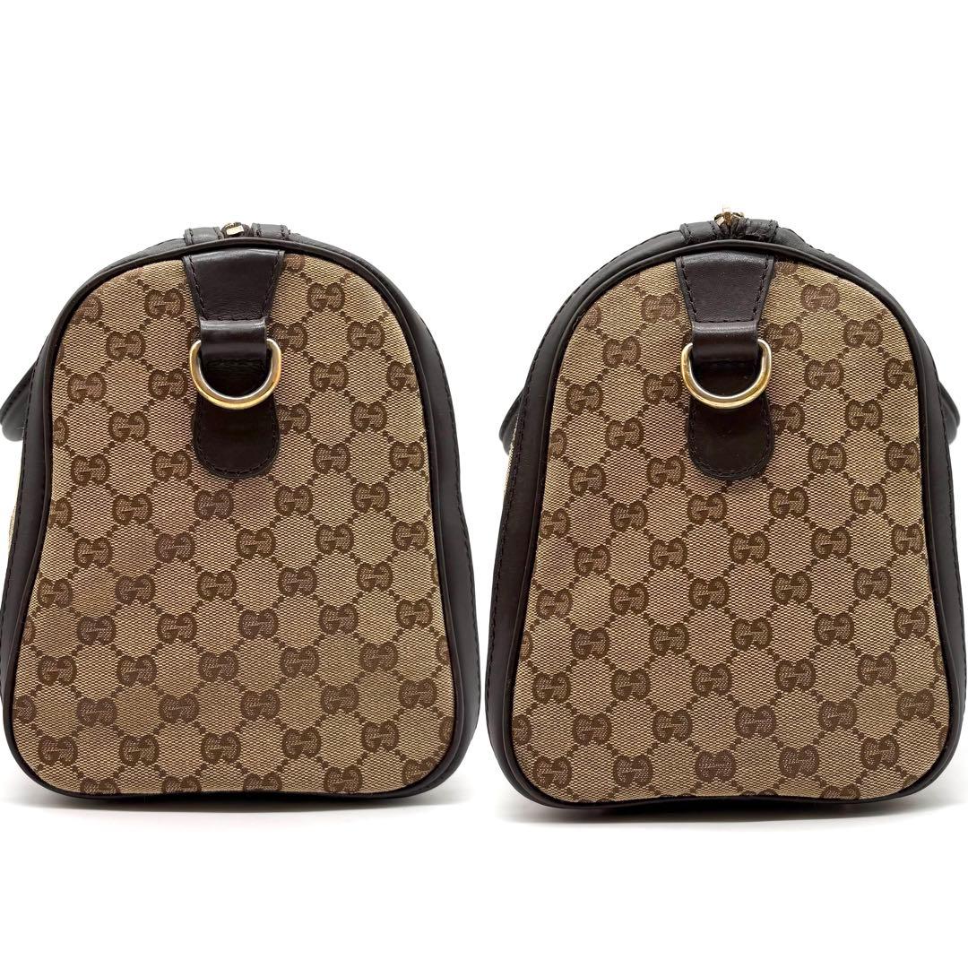 【極美品】GUCCI ボストンバッグ 2way GGキャンバス シェリーライン