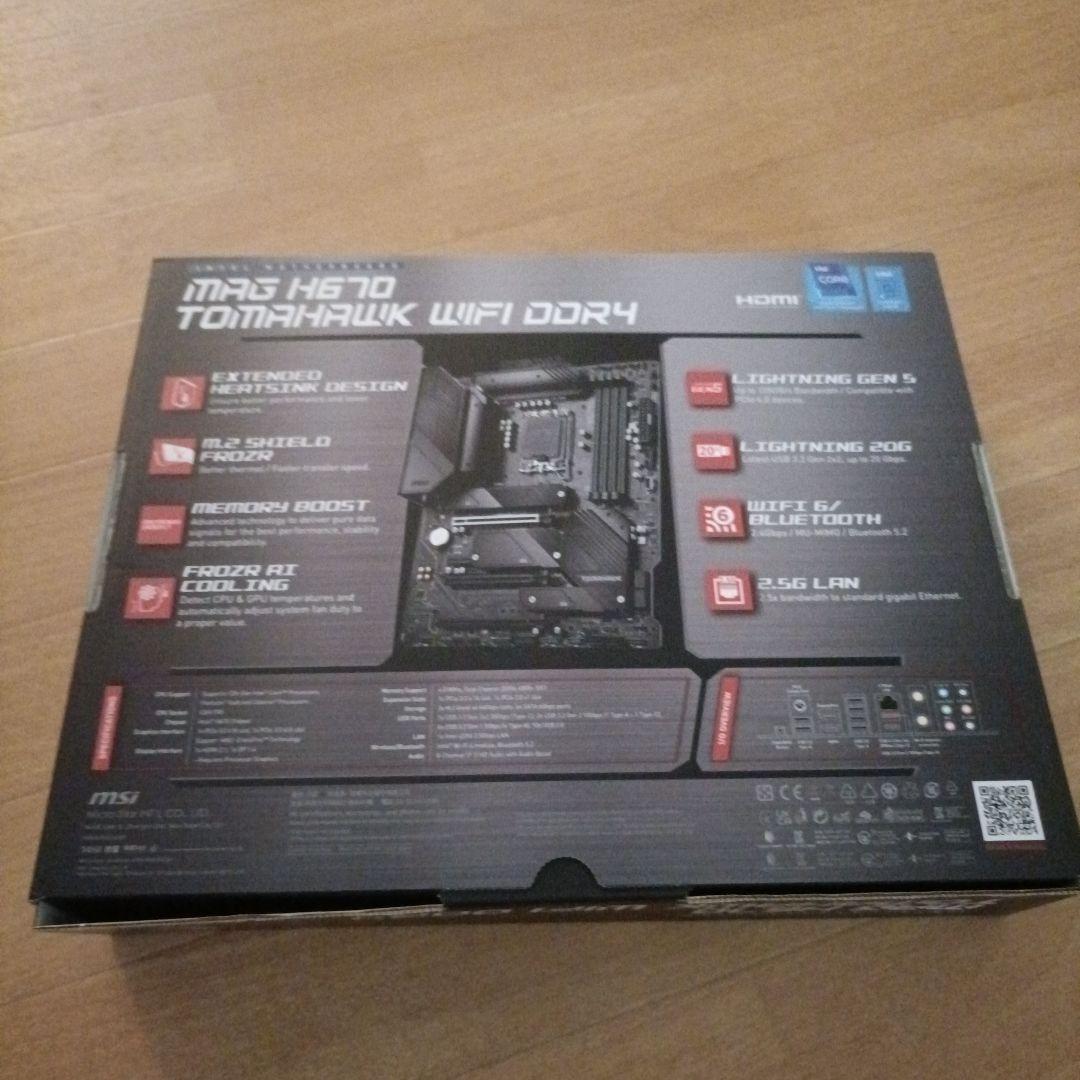 マザーボード MAG H670 TOMAHAWK WIFI DDR4
