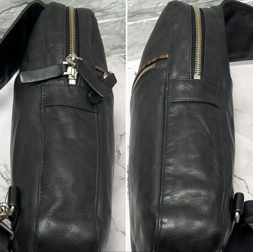 ポールスミス オールレザー ボディバッグ ブラック