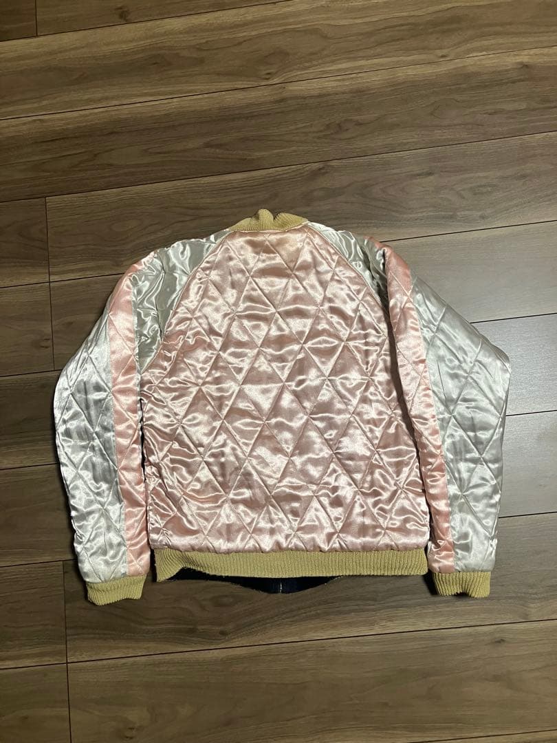 最終価格　東洋エンタープライズ　スカジャン　別珍　白虎　クローバーリーフ