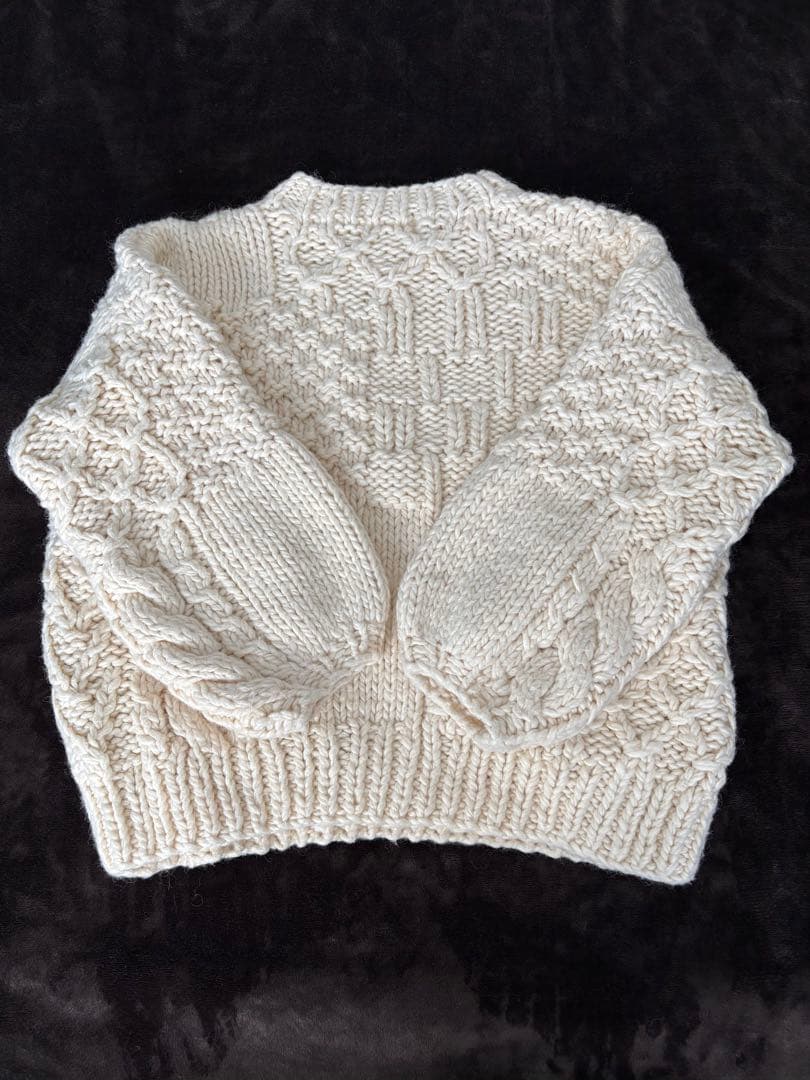 【Eaphi 】HAND DESIGN OVER KNIT (ivory)