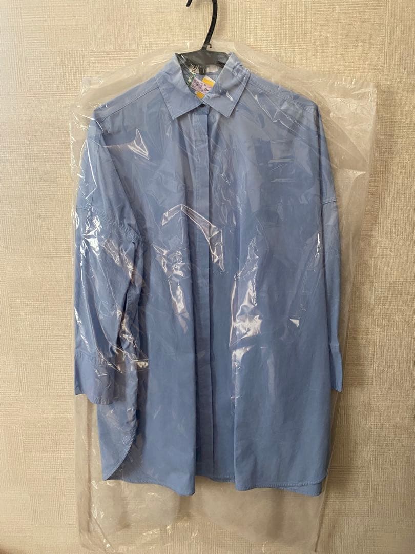 MACHATT ライトブルー オーバーサイズ シャツ