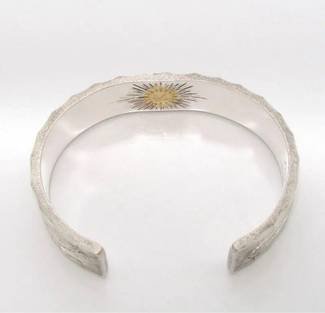 Studio Matilda バングル フェザー K18幅15mm 希少Mサイズ