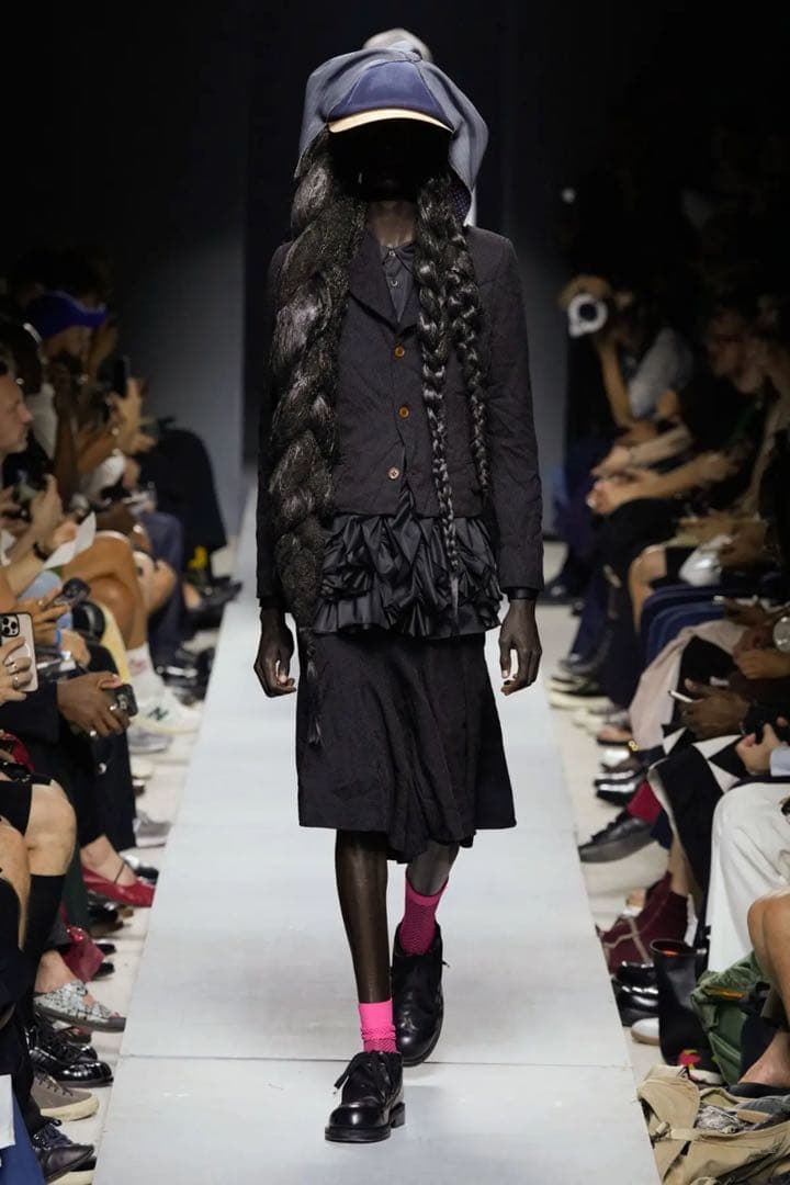 26SS コムデギャルソンオムプリュス　ジップフリルブラウス　シャツ　CDG