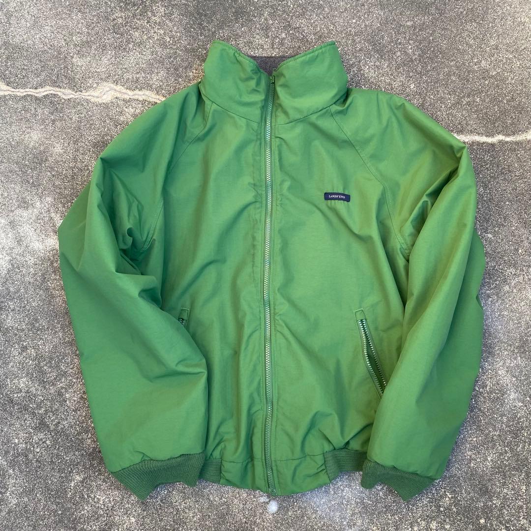 00s LANDS'END ナイロンジャケット ウォームアップ スコール M