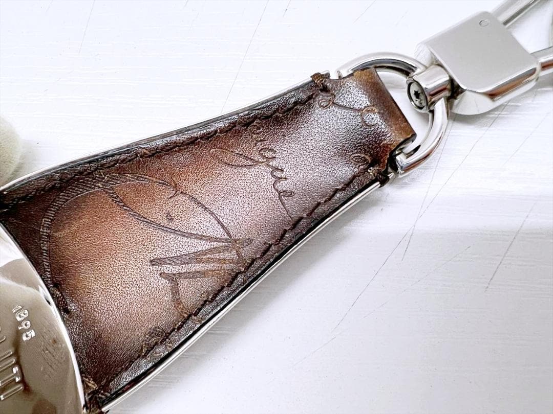 美品　ベルルッティ　スクリットレザー　シューホーン　キーホルダー