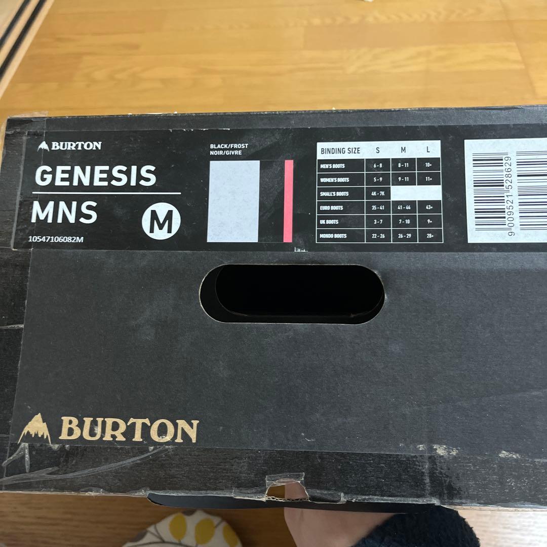 BURTON Genesis Mサイズ バートン　ブラック　バインディング