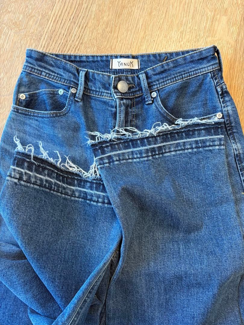 YANUK ヤヌーク ボーイズストレートデニム LEA 25 WFB