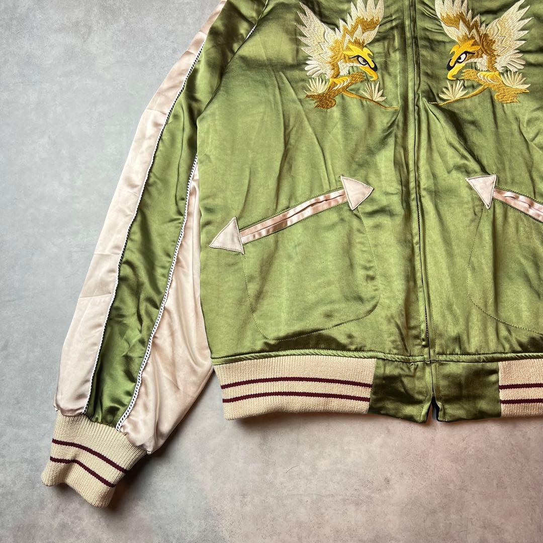 ✅新品　スカジャン　スーベニアジャケット　別珍　ベロア　リバーシブル　B　L