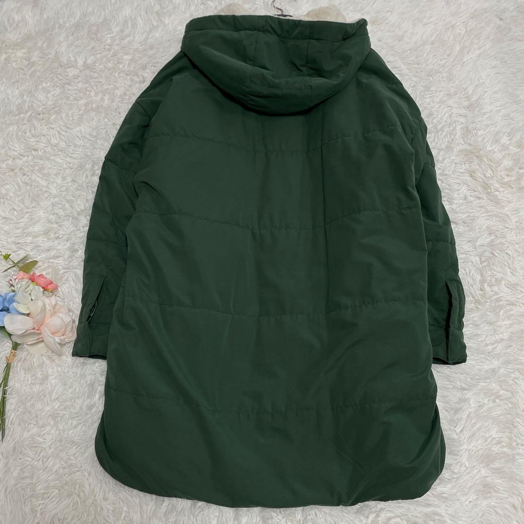 極美品♡ マックスアンドコー　モッズコート　グリーン　ボア　手洗い可　40