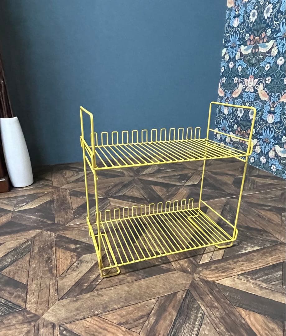 キッチン ラック 昭和レトロ レトロポップ インテリア 黄色