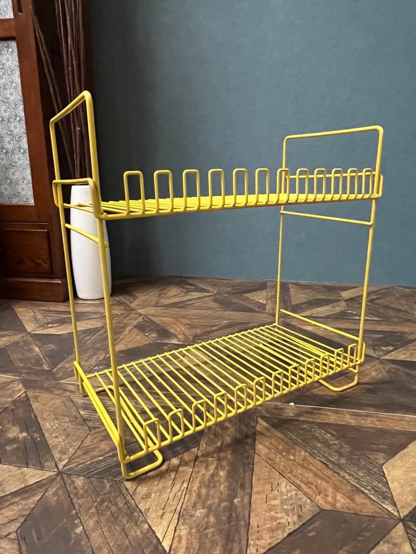 キッチン ラック 昭和レトロ レトロポップ インテリア 黄色