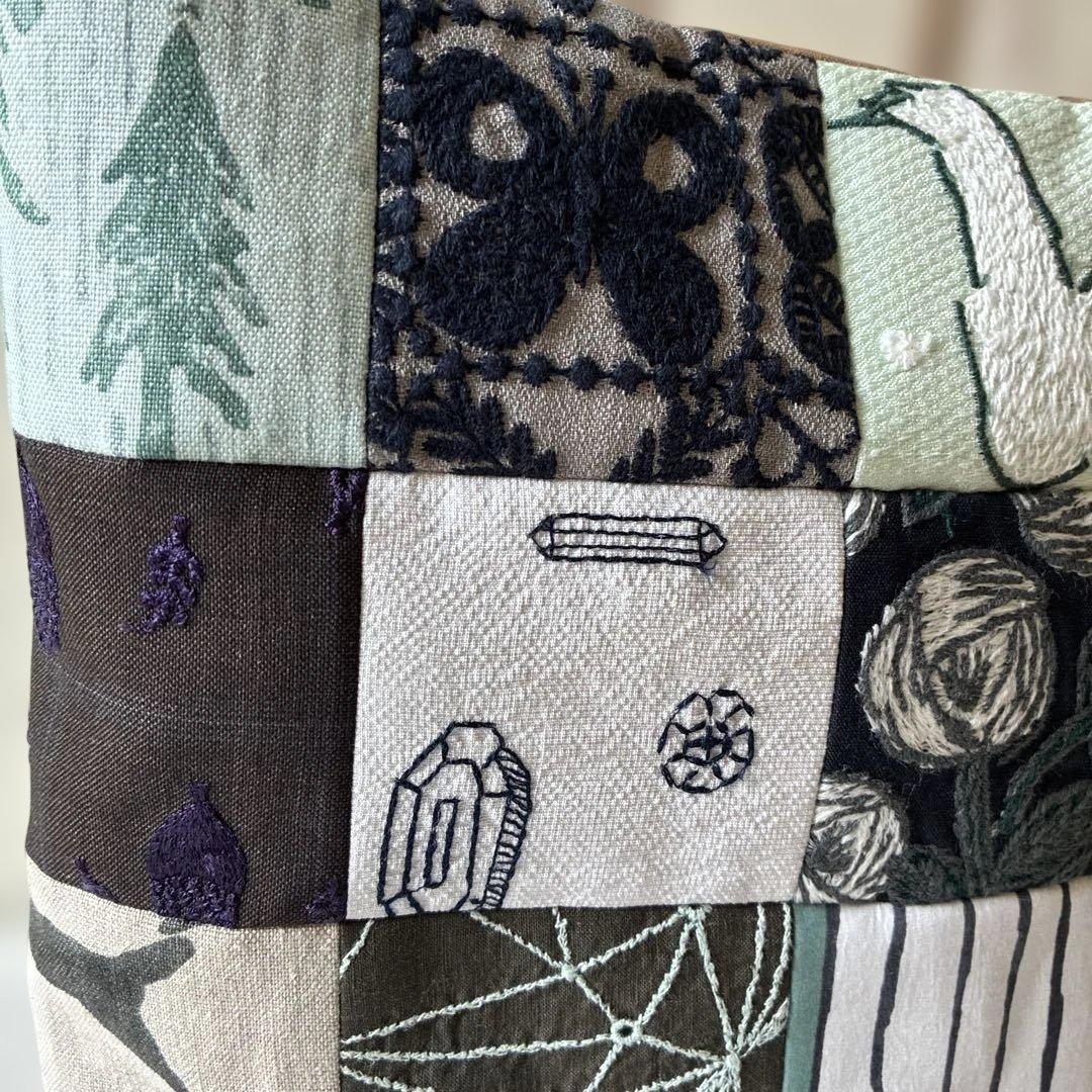 ミナペルホネン 生地使用　パッチワークお散歩トートバッグ