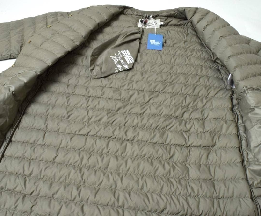 未使用 トラディショナルウェザーウェア アークリー ロングダウン 34 GREY