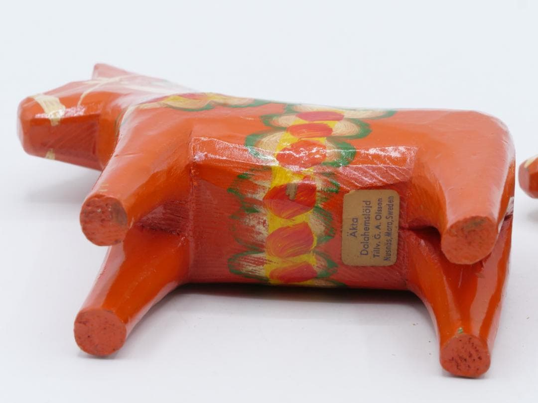 Akta Dalahemslojd ダーラナ ホース 馬 木製 赤 スウェーデン