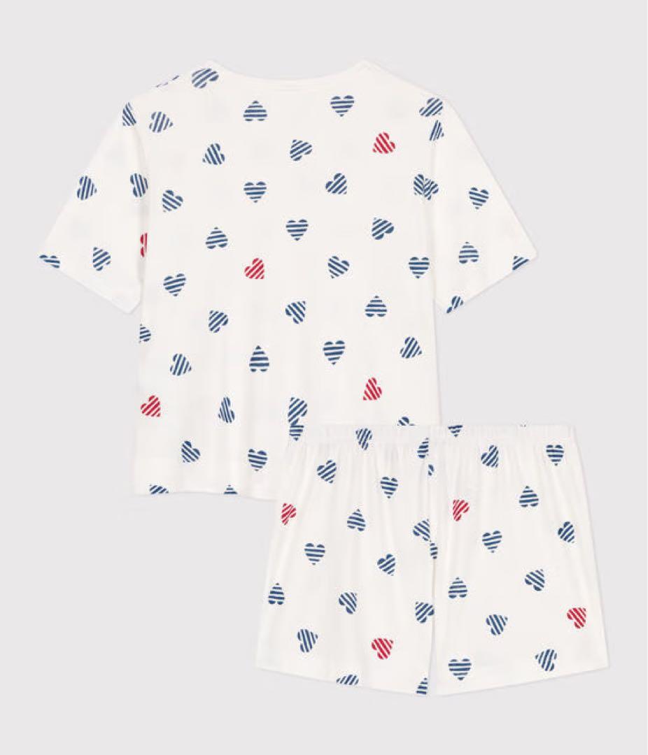 プチバトー 新品 未使用 新作 レディース 半袖 パジャマ トリコロール S