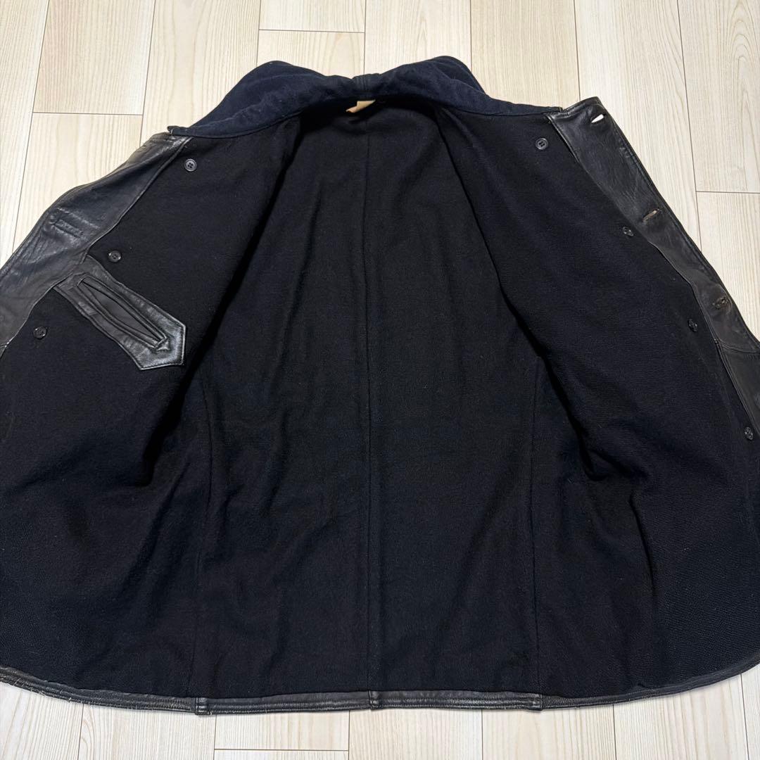 キ*ラ様 極上　50〜60s コルビジェジャケット レザー　フランス　ウール襟