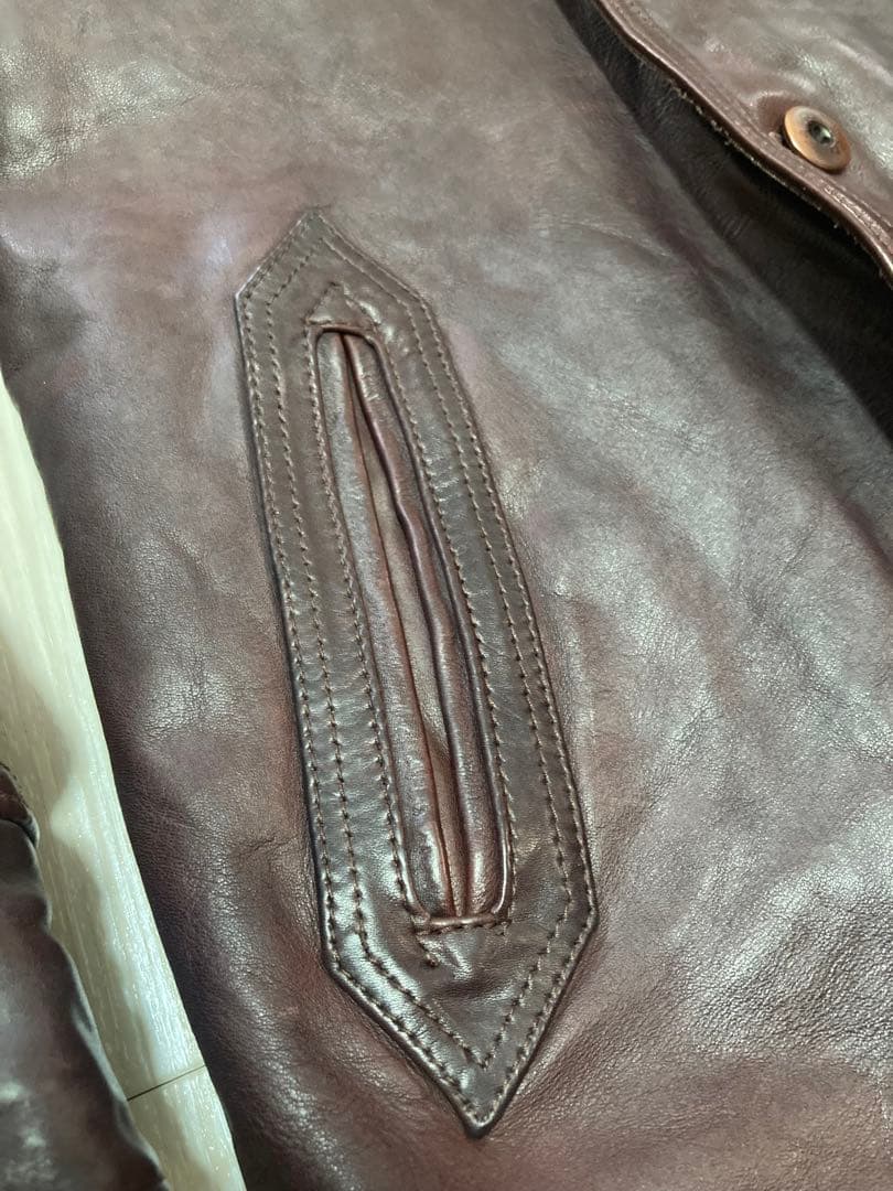 LOST CONTROL ブラウンレザージャケット サイズ2 チバユウスケ