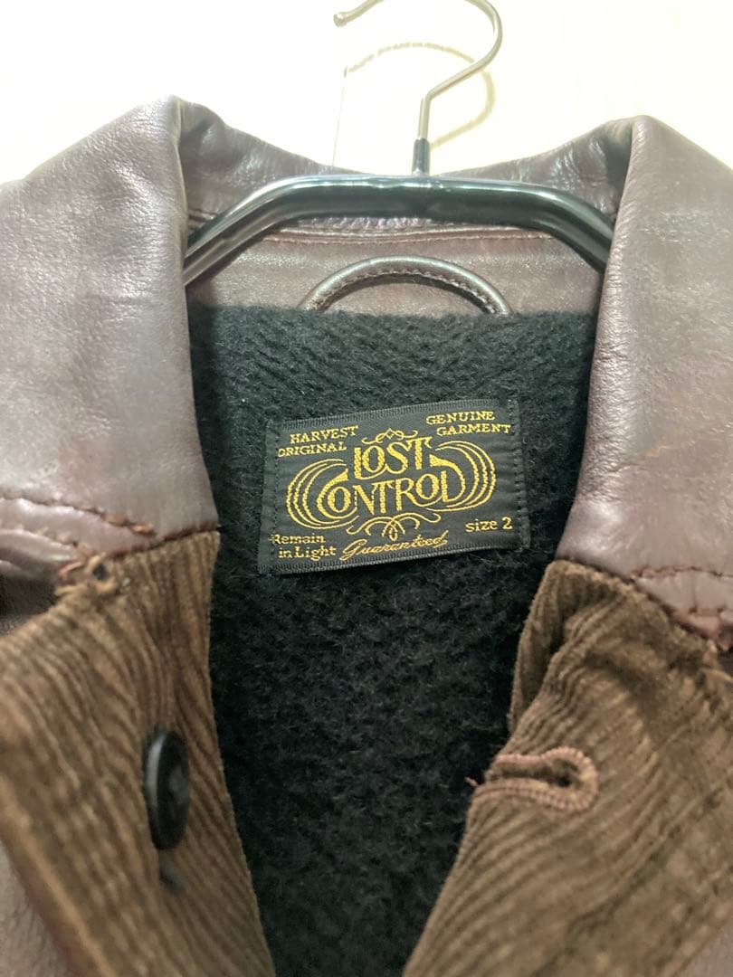 LOST CONTROL ブラウンレザージャケット サイズ2 チバユウスケ