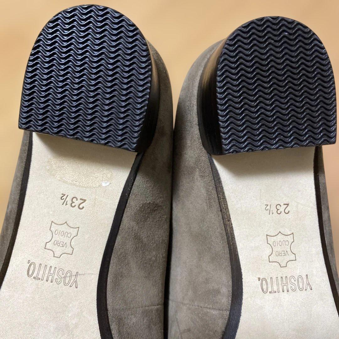 【新品未使用】ヨシト パンプス ベージュ　スエード　23.5