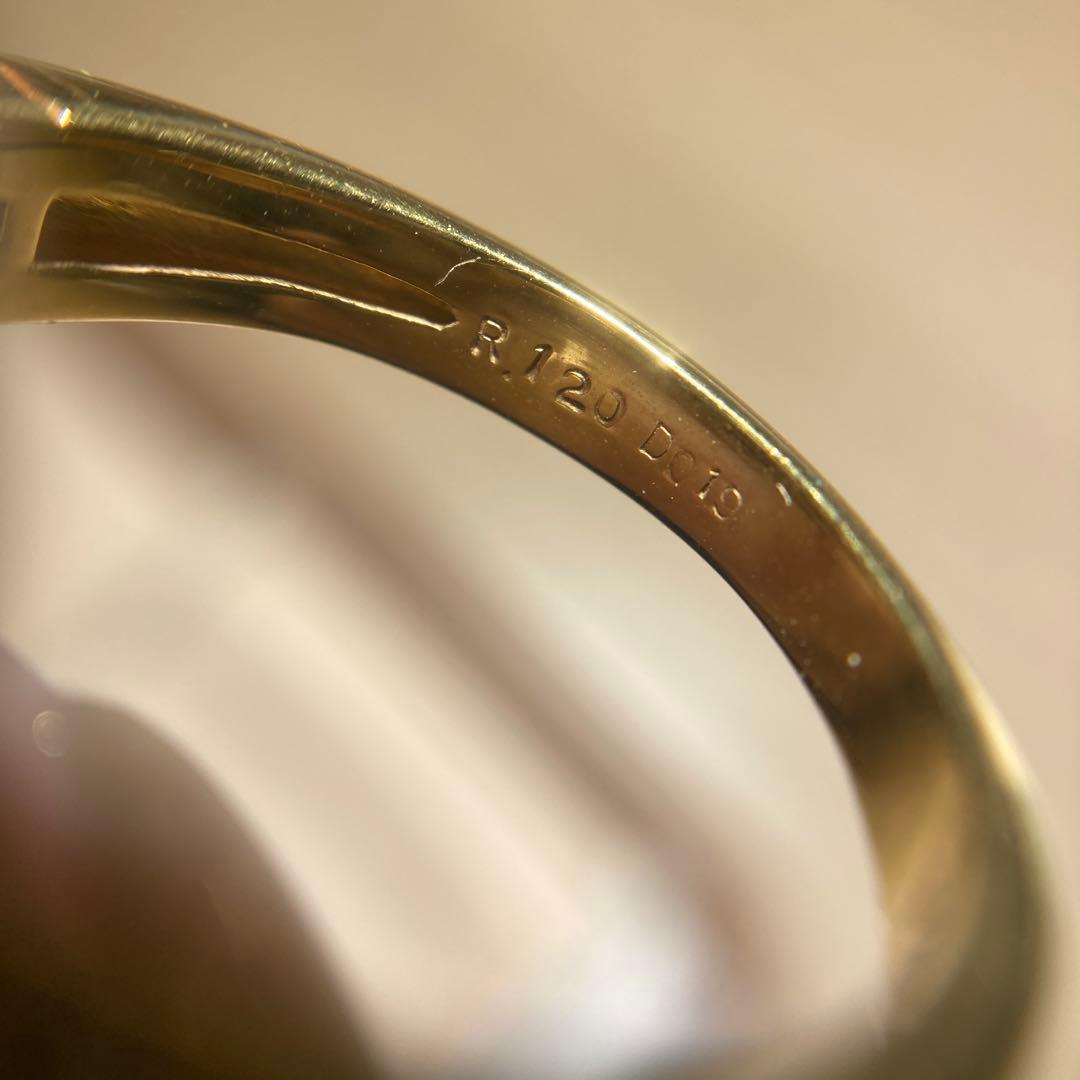 k18 ルビー　ダイヤモンド　リング　約11号　1.2カラット