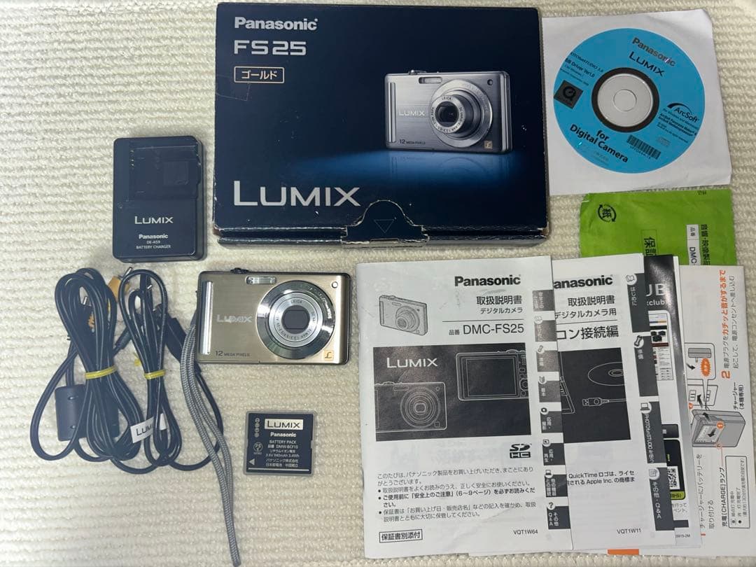 Panasonic LUMIX FS25 ゴールド　デジタルカメラ　動作確認済み