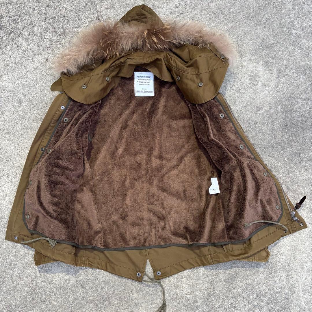 JOURNAL STANDARD ファーフード モッズコート M ミリタリー