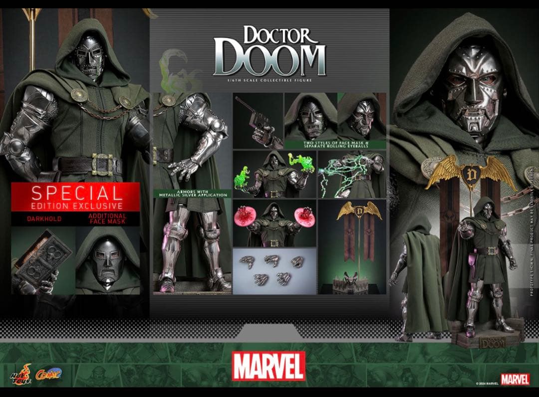 ホットトイズ　ドクター・ドゥーム［ボーナスアクセサリー付き］