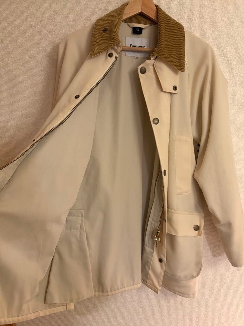 バブアー　beams f 西口　36 アイボリー　Barbour ビデイル