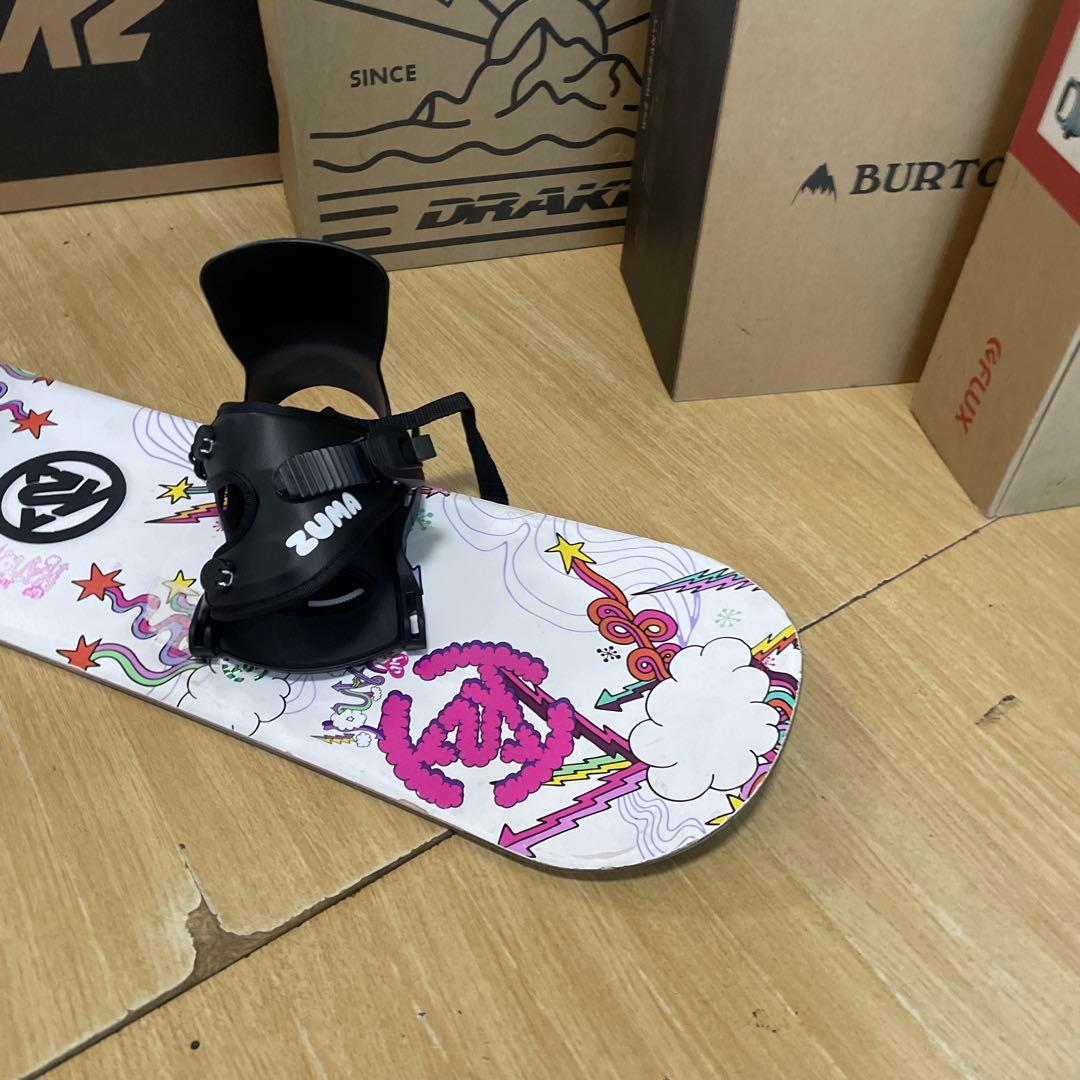 K2×ZUMA　キッズスノーボードセット　未使用バイン付4点セット　100㎝