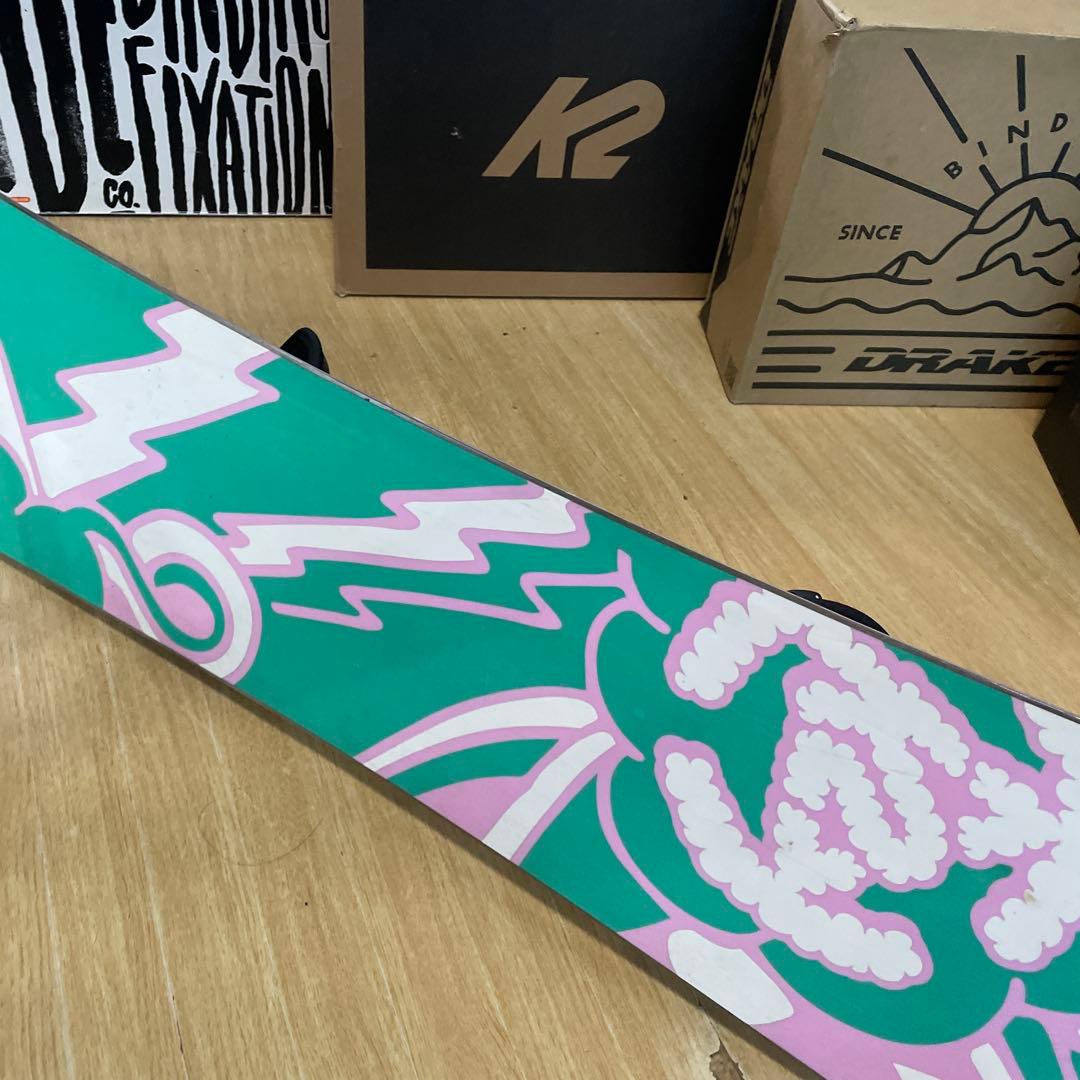 K2×ZUMA　キッズスノーボードセット　未使用バイン付4点セット　100㎝