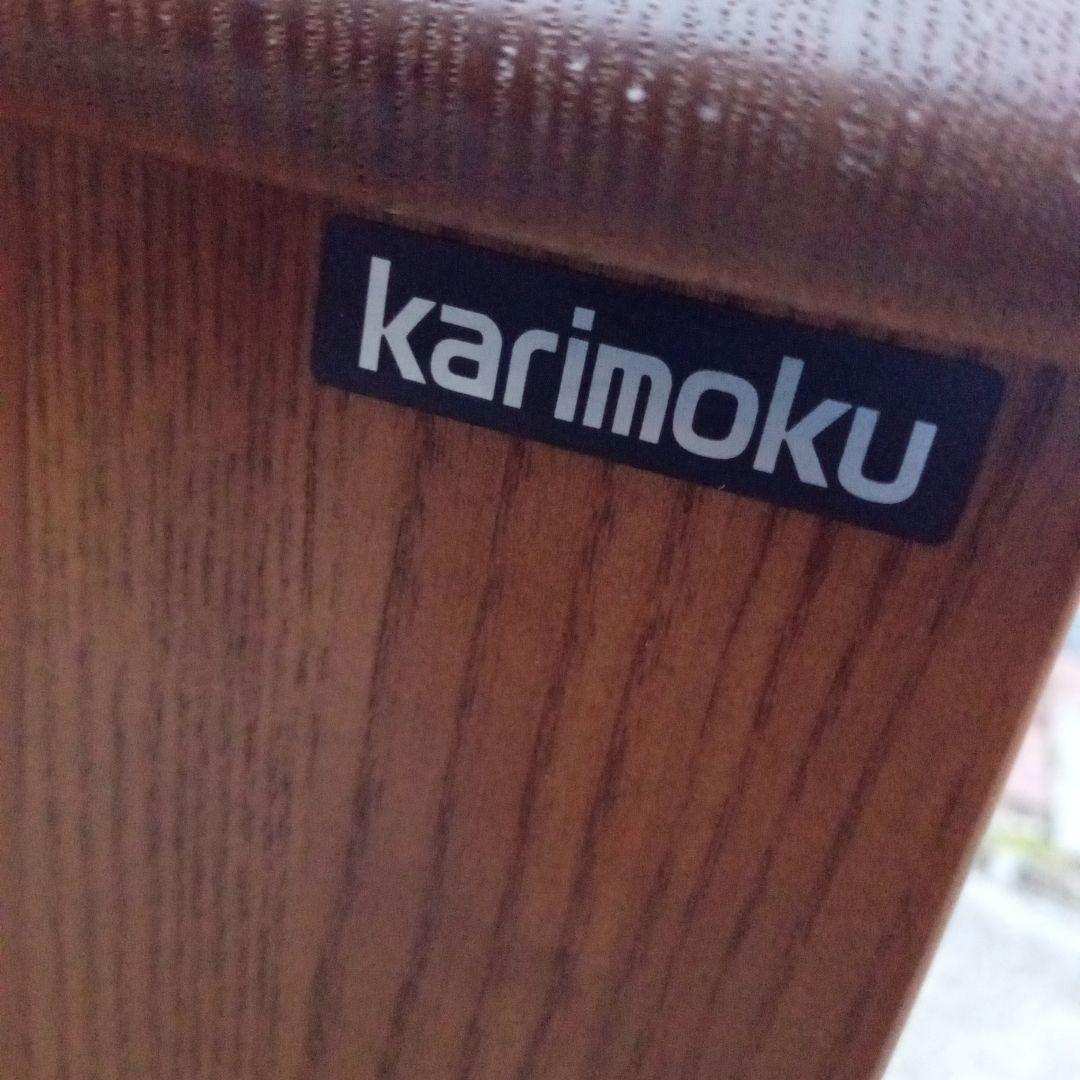 カリモク、ブラウン 電話台 引き出し付き　棚　花台　多用途キャビネット