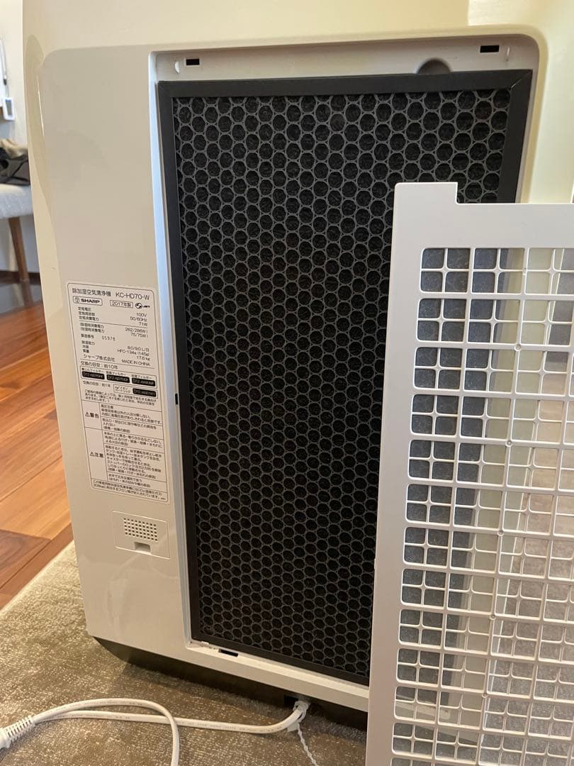 シャープ　除加湿清浄機