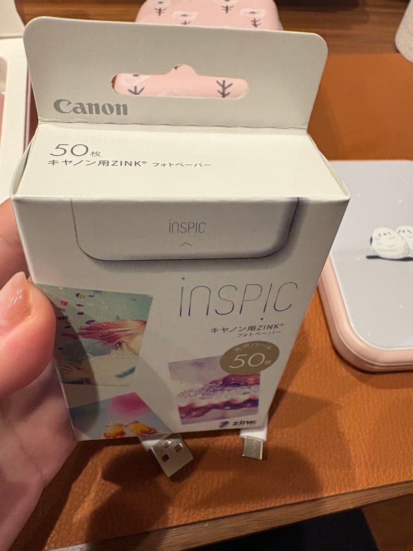 Canon inspic PV-223ピンク シマエナガ