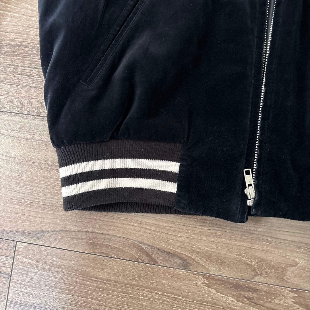 Ｌサイズスカジャン 鷲 龍 黒 ベルベット YOKOSUKA 1990年代