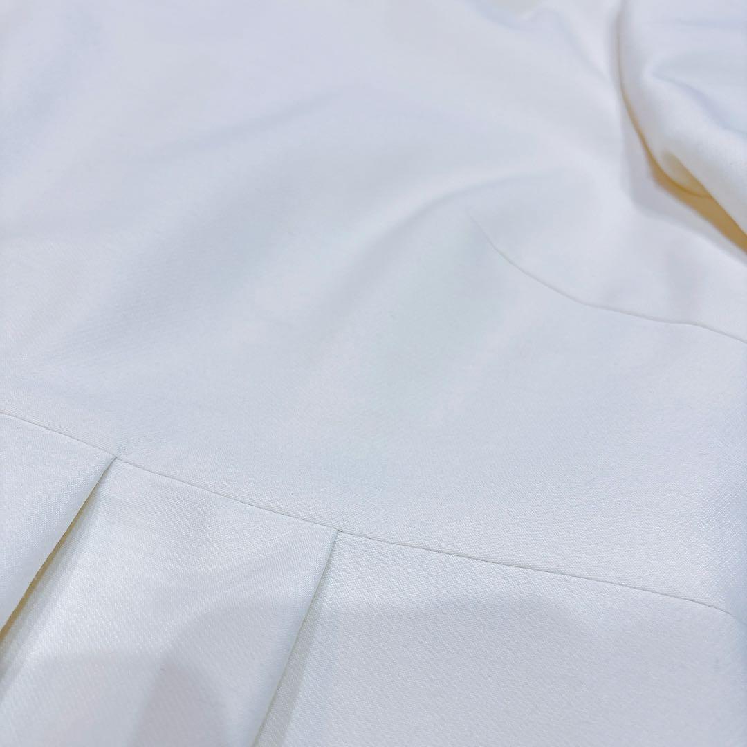 【新品タグ付】ANAYIアナイ　ダブルクロスペプラム ブラウス 白38