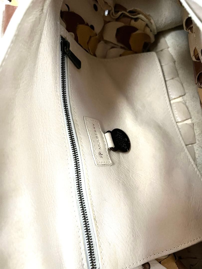 マルベリー　ロクサンヌ　ホワイト　MULBERRY