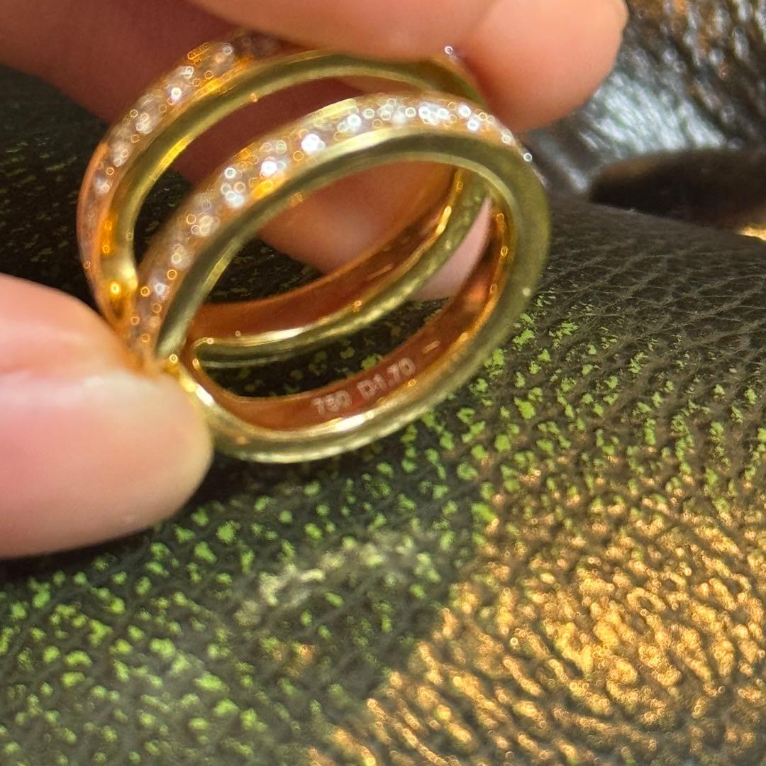 r*様 K18 ダイヤモンド　リング