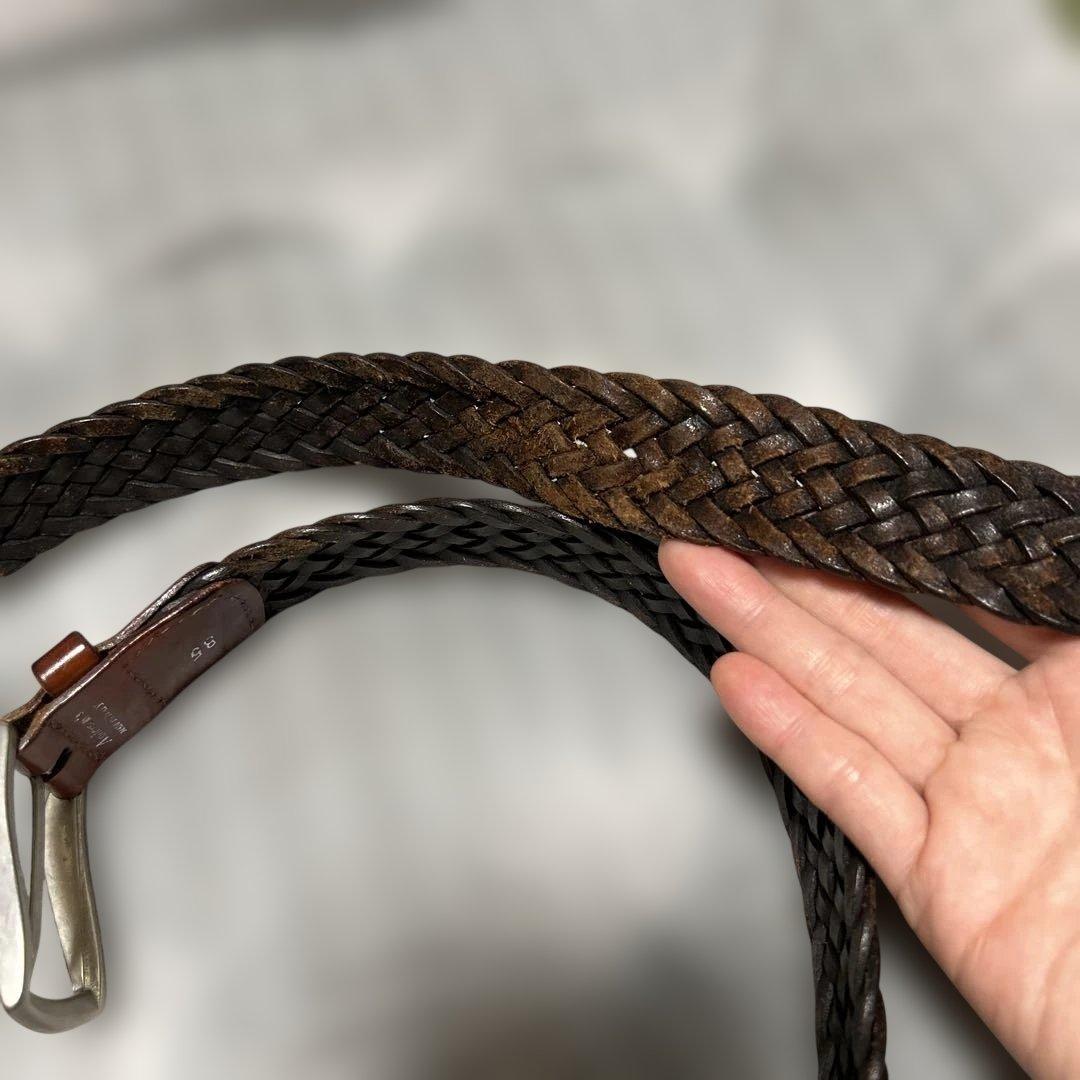 アンダーソンズ☆Andersons☆メッシュベルト☆ブラウン系85