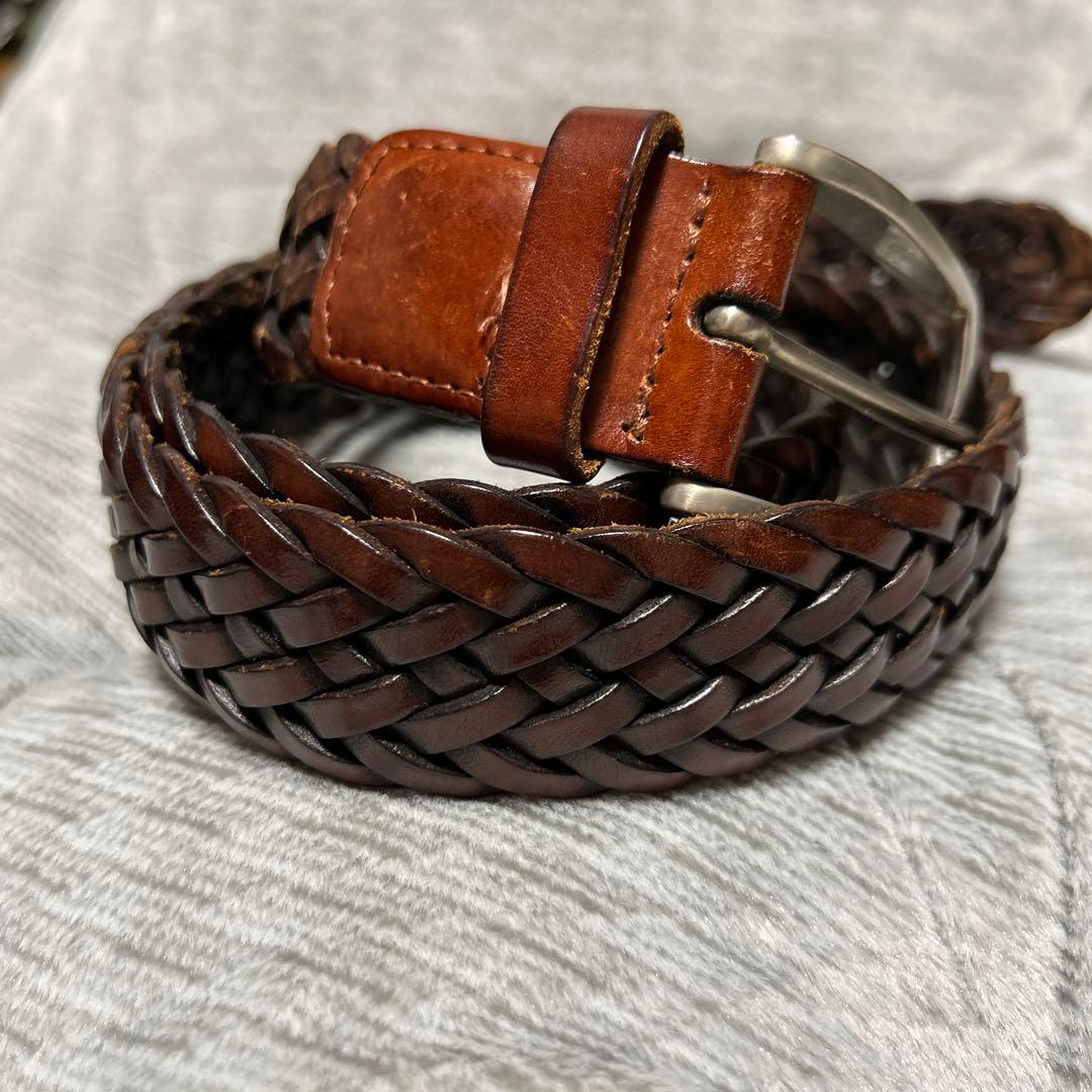 アンダーソンズ☆Andersons☆メッシュベルト☆ブラウン系85