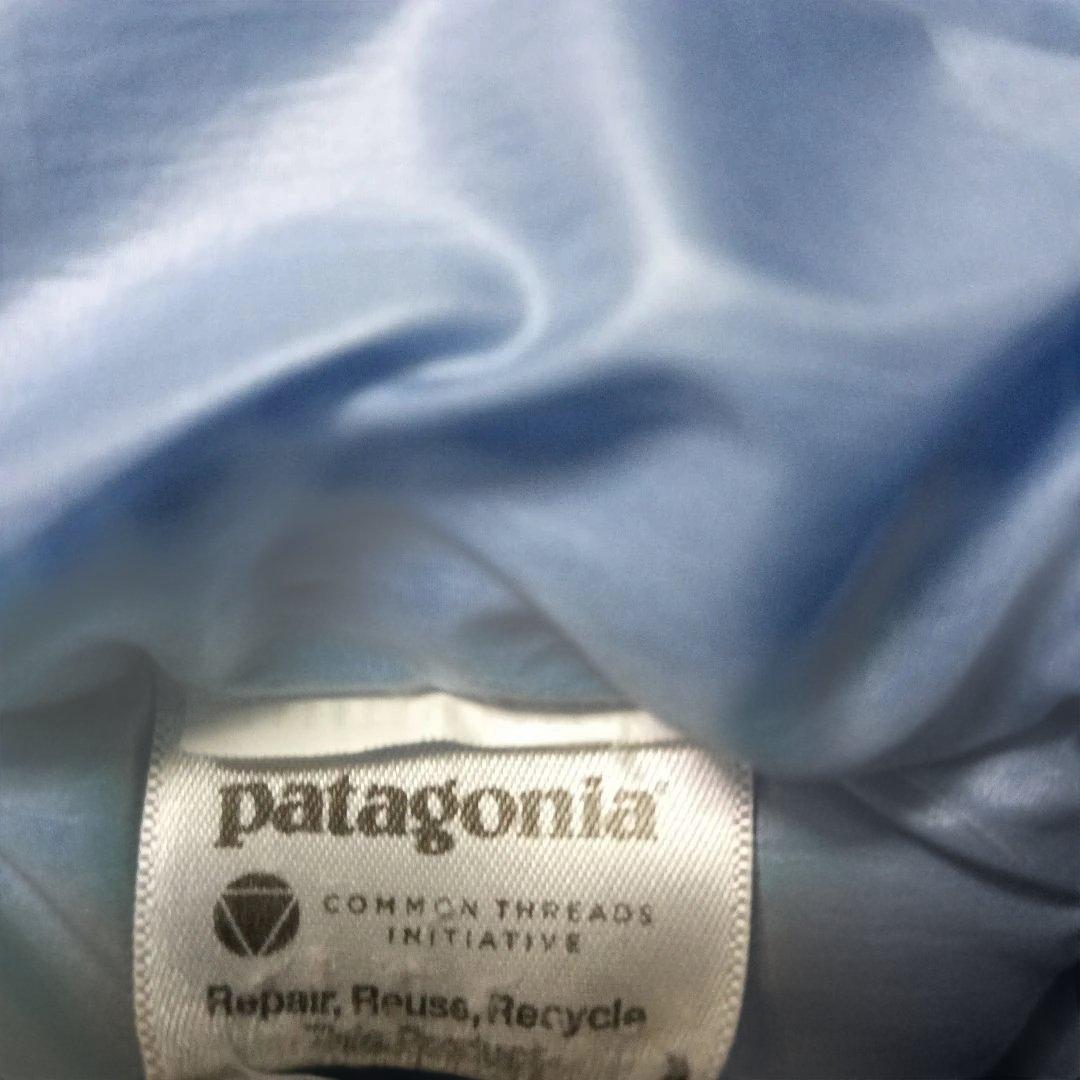 patagonia フード付きダウンジャケット ネイビー