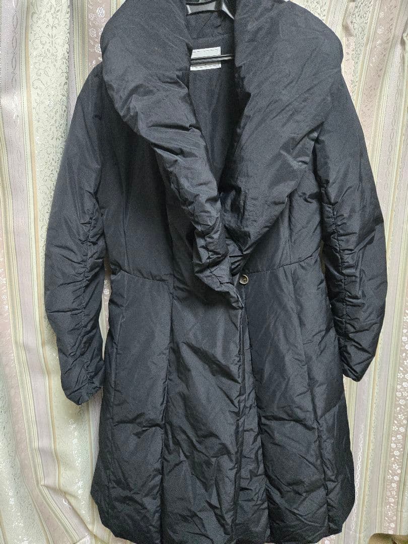 美品✨FOXEY ロング ダウンコート プリンセス Aライン 40 ブラック