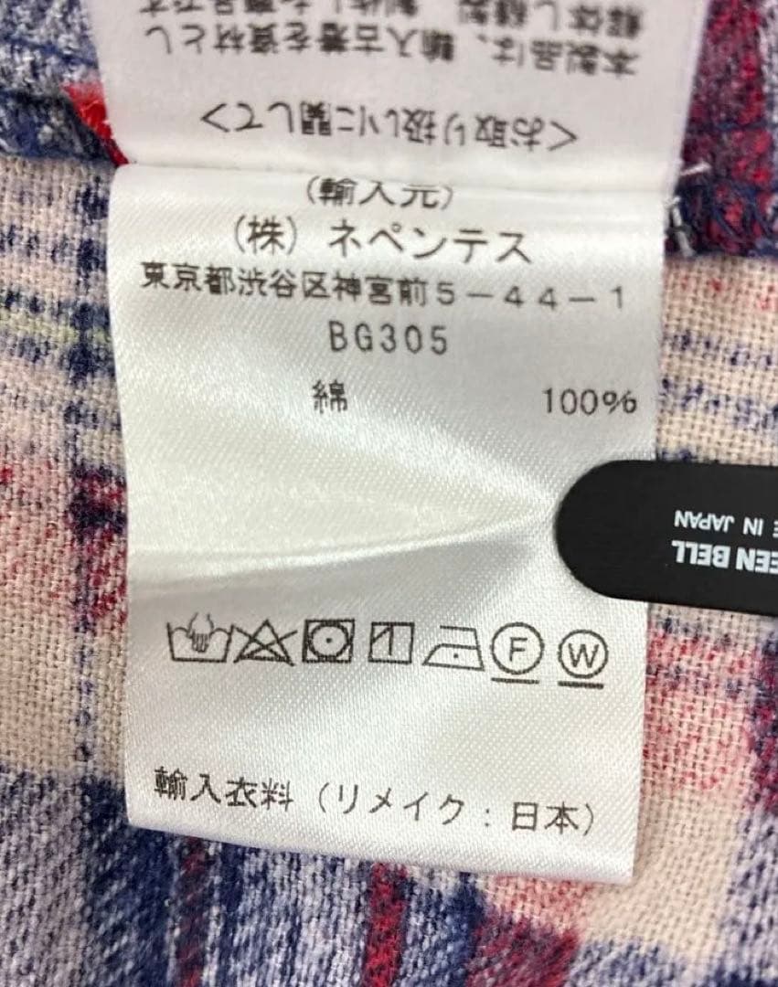 Rebuild by Needles マルチカラー チェック ネルシャツ 再構築